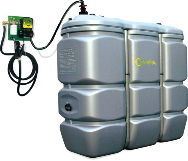 Image sur CUVE STOCKAGE FUEL CAMPA PEHD 1500 L+ STATION 50 L/min